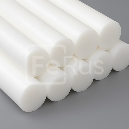 Стержень натуральный 40х2000 мм ПВДФ ТУ 22.21.10-011-17152852-2019